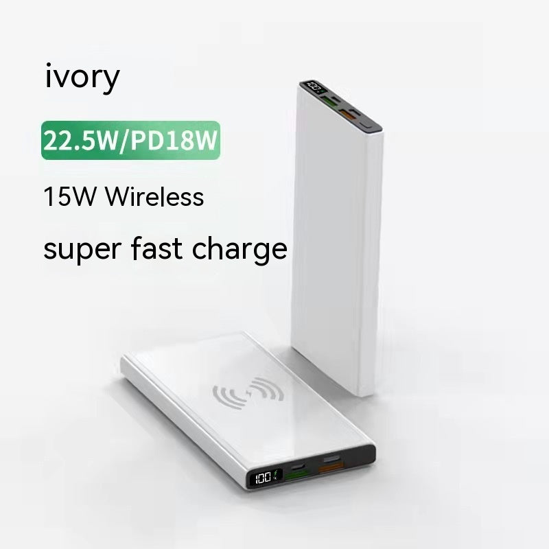 Power Bank - Two-way Fast Charging Large Capacity Wireless Power Bank Mobile Power Supply