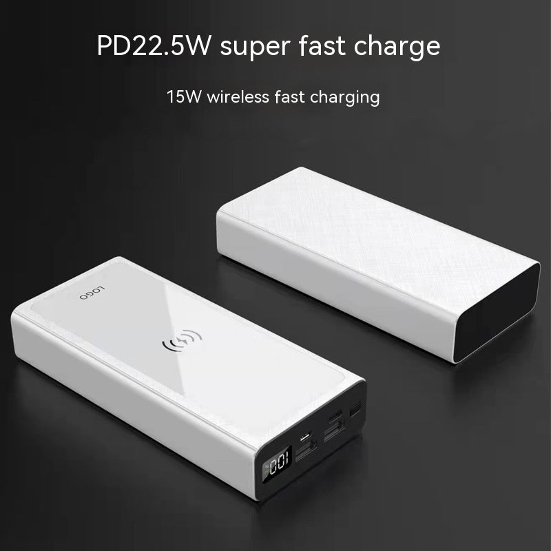 Power Bank - Two-way Fast Charging Large Capacity Wireless Power Bank Mobile Power Supply