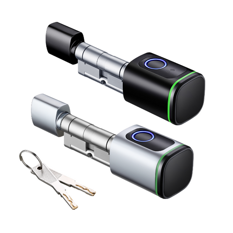 Smart Cylinder Lock, Waterproof - Fingerprint IC-card, App, Physical Key, Smart Cylinder Lock - SL16