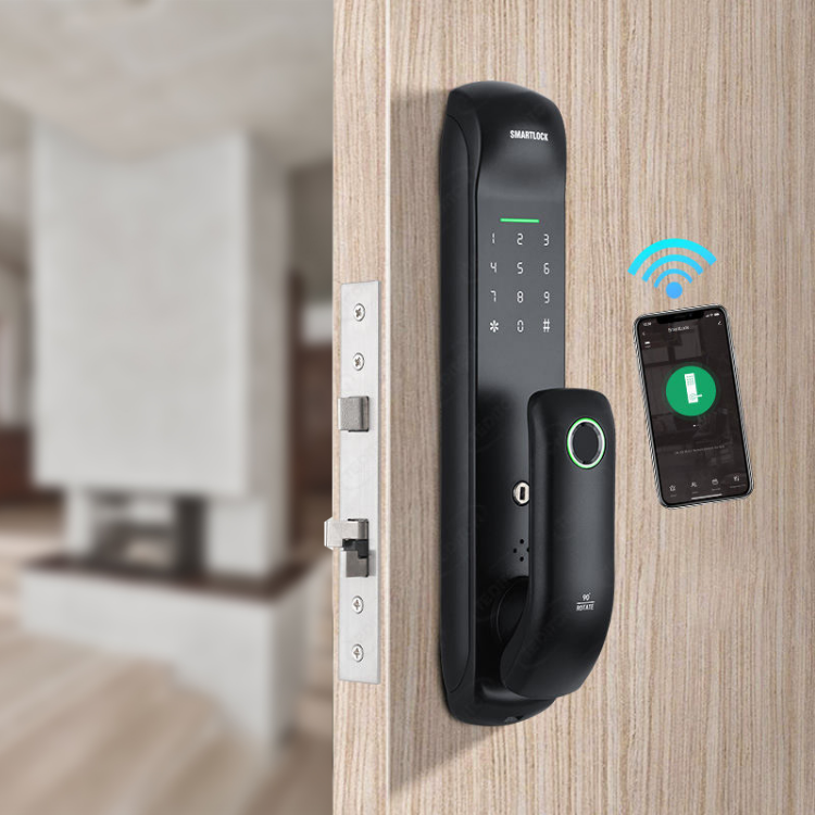 Smart Mortise Door Lock -  Fingerprint, Password, Mechanical Key, Card, APP, Bluetooth/WiFi Smart Lock  - SL19