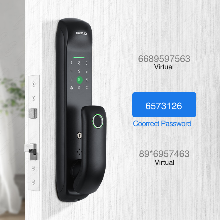 Smart Mortise Door Lock -  Fingerprint, Password, Mechanical Key, Card, APP, Bluetooth/WiFi Smart Lock  - SL19