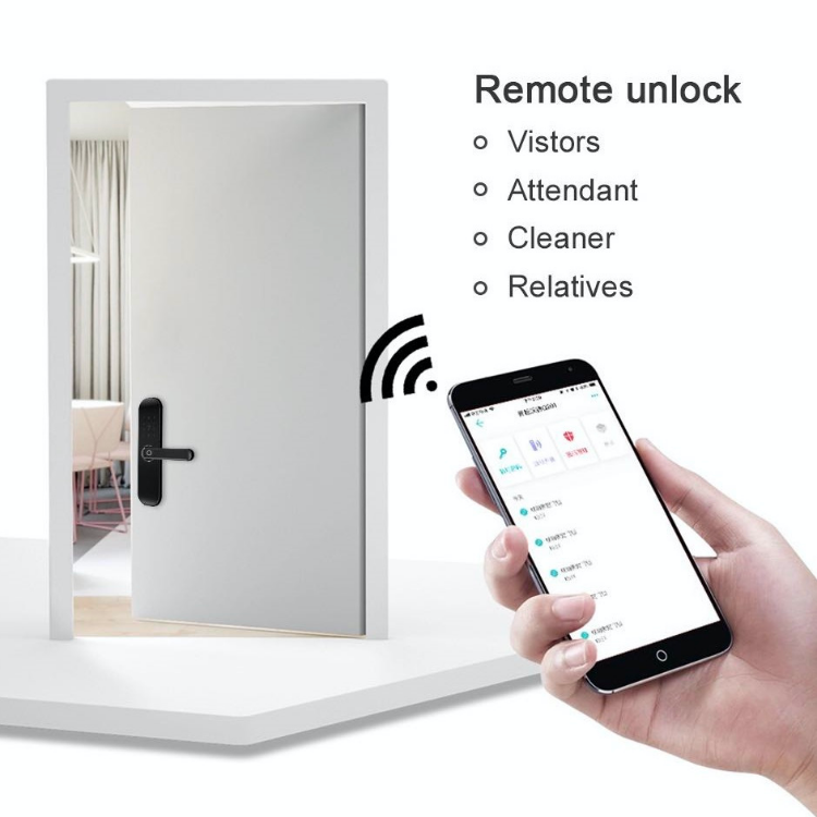 Smart Mortise Door Lock - Fingerprint, Password, Mechanical Key, Card, APP, Bluetooth/WiFi  - SL20