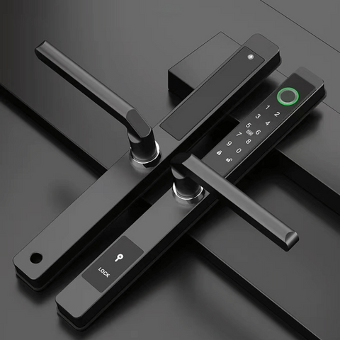 Smart Mortise Door Lock Waterproof - Fingerprint, Password, Mechanical Key, Card, APP, Bluetooth/WiFi  - SL22