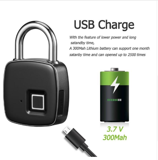 Smart Padlock - Fingerprint Smart Padlock TAPL10