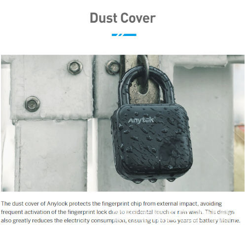 Smart Padlock - Bluetooth Fingerprint Waterproof Smart Padlock  TAPL06